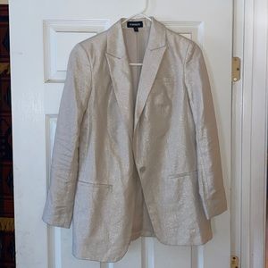 Express cream colored shimmery blazer